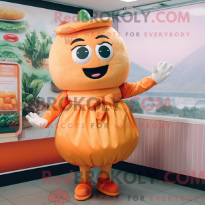 Peach Burgers mascot...