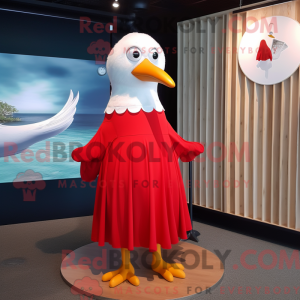 Red Gull mascot costume...