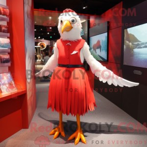 Red Gull mascot costume...