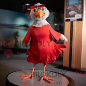 Red Gull maskot kostyme...