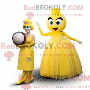 Yellow Golf Ball mascot...
