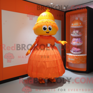 Orange Candy Box maskot...