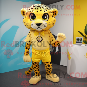 Yellow Leopard mascot...