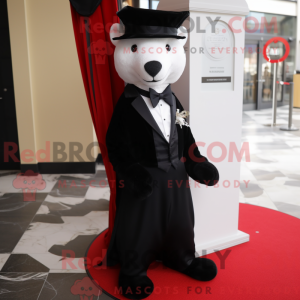 Black Ermine mascot costume...