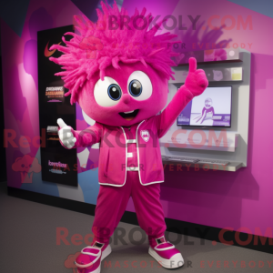 Costume mascotte de Magenta...