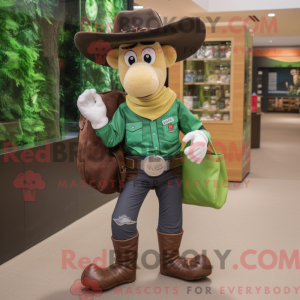 Forest Green Cowboy mascot...
