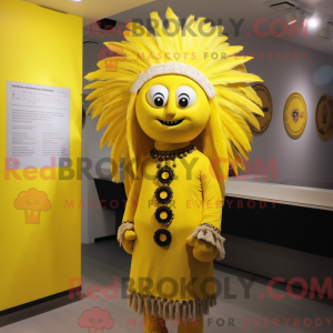 Yellow Chief mascot costume...