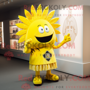 Gul Chief maskot kostume...