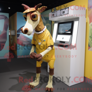 Personaggio mascotte giallo...