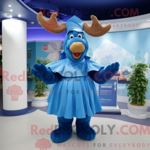 Blue Moose mascottekostuum...