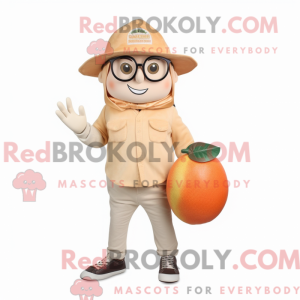 Beige Grapefruit mascot...