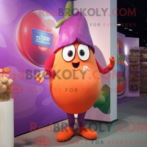 Peach Eggplant mascot...