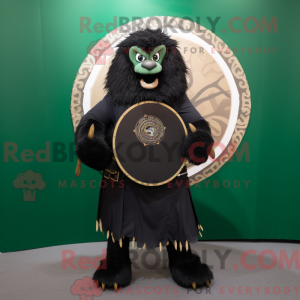 Sort Celtic Shield maskot...