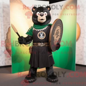 Sort Celtic Shield maskot...