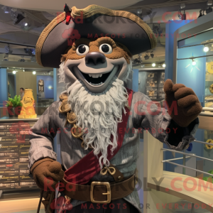 Silver Pirate mascot...