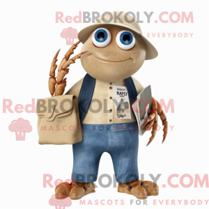 Beige Hermit Crab mascot...