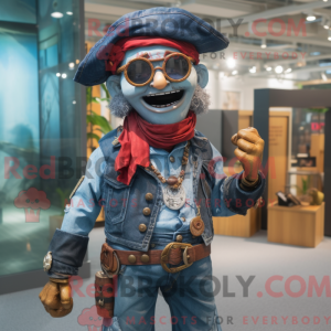 Piratmaskotdraktfigur kledd...