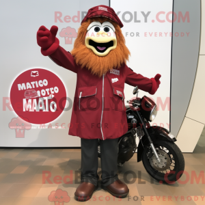 Maroon Spaghetti mascot...