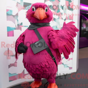 Magenta Pigeon mascot...