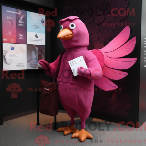 Disfraz de mascota Magenta...