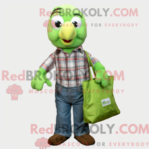 Postava maskota Lime Green...
