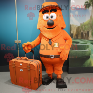 Orange Chief mascot costume...