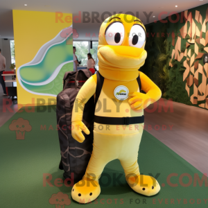 Yellow Anaconda mascot...