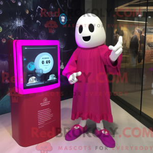 Magenta Ghost mascot...