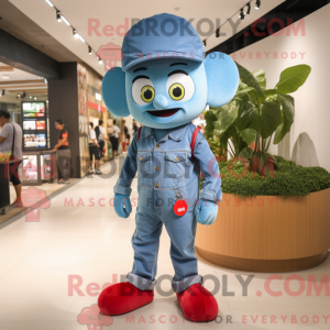 Blue Cherry mascot costume...
