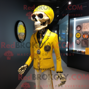 Lemon Yellow Skull mascot...