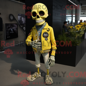 Lemon Yellow Skull mascot...
