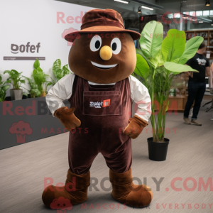 Brown Beet mascot costume...
