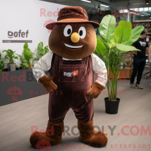 Brown Beet maskot drakt...