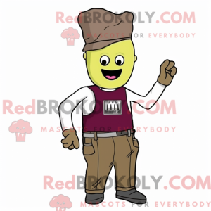 Brown Beet mascot costume...