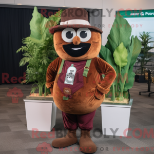 Brown Beet mascot costume...