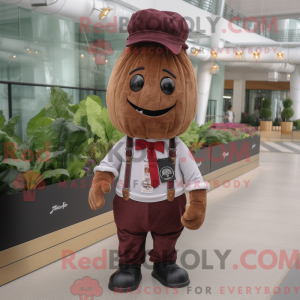 Brown Beet mascot costume...