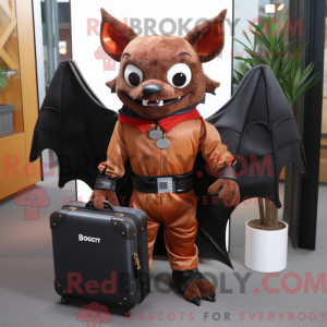 Rust Bat mascot costume...