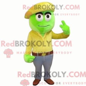 Limegrønn...