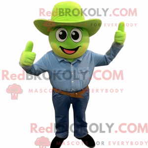 Limegrøn Mango maskot...