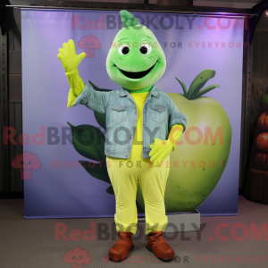 Limegrøn Mango maskot...