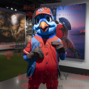 Red Blue Jay mascotte...