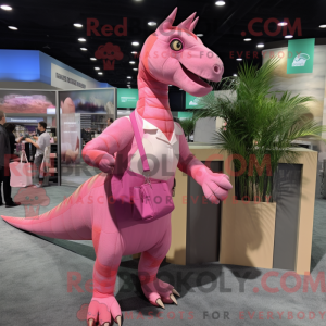 Pink Parasaurolophus mascot...