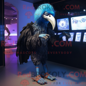 Blue Vulture mascot costume...