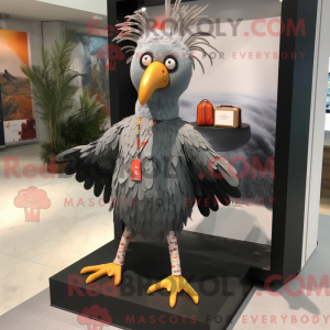 Grå fasan maskot kostume...