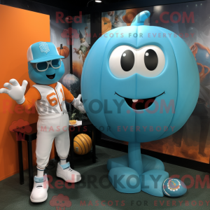 Cyan Pumpkin maskot...