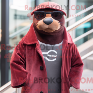 Maroon Sea Lion mascotte...