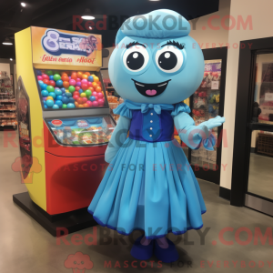 Blauwe Gumball Machine...