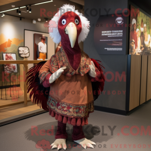 Maroon Tyrkiet maskot...