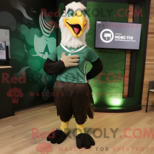 Green Haast S Eagle mascot...