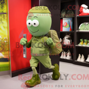 Green Soldier mascot...